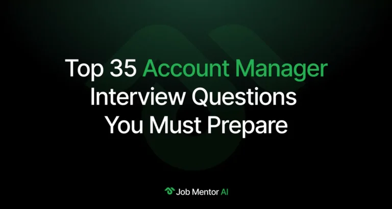 Account Manager Interview Questions You Must Prepare