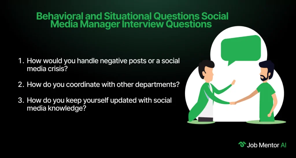 Behavioral and Situational Questions Social Media Manager Interview Questions-Social Media Manager