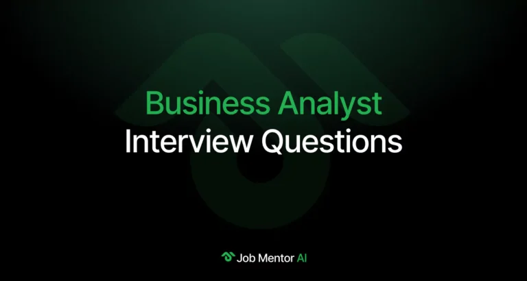 Business Analyst Interview Questions