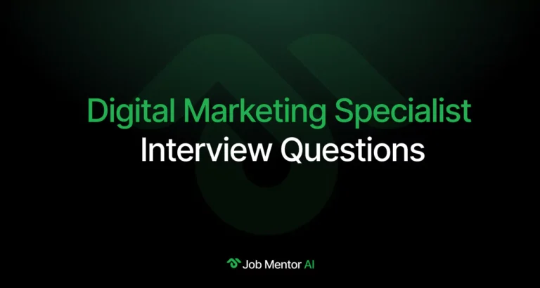 Digital Marketing Specialist Interview Questions