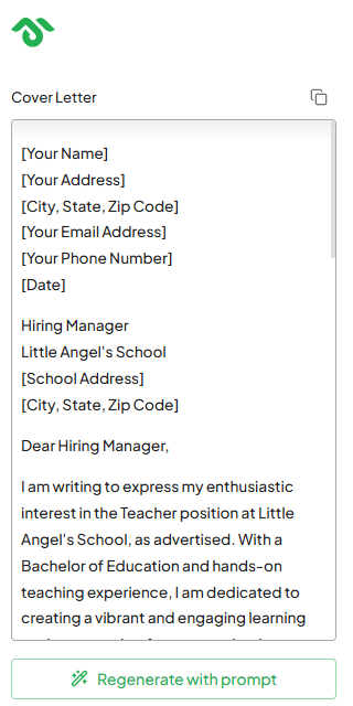How to write a cover letter for teaching job