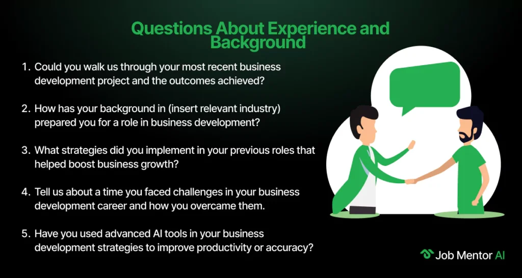 Questions About Experience and Background-Business Development Manager