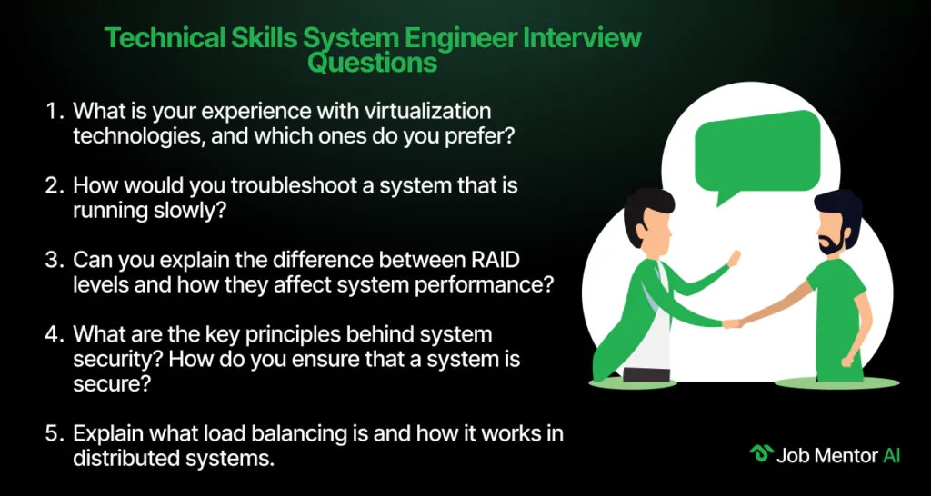 Technical Skills System Engineer Interview Questions