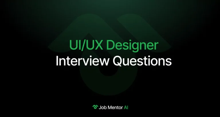 UI UX Designer Interview Questions