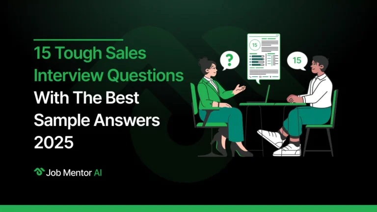15 Tough Sales Interview Questions with the Best Sample Answers 2025