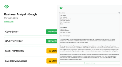 Cover Letter Generator - AI Interview Copilot Image