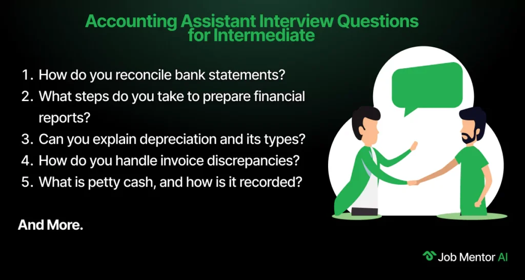 Accounting Assistant Interview Questions for Intermediate