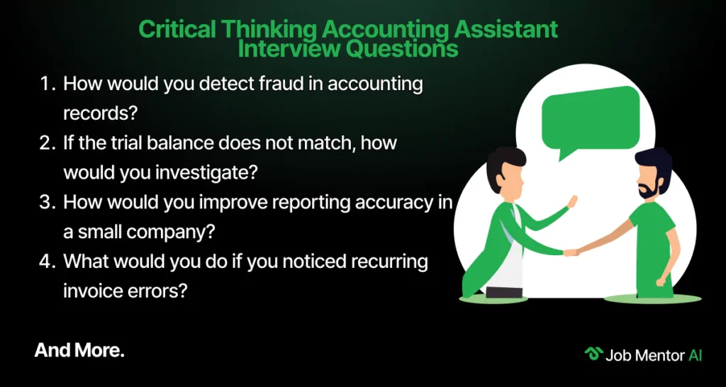 Critical Thinking Accounting Assistant Interview Questions