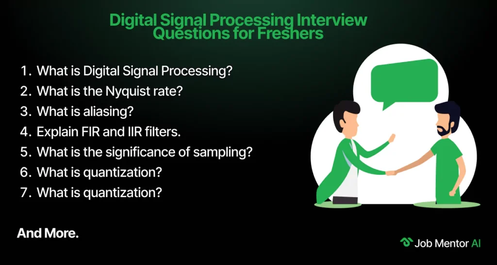 Digital Signal Processing Interview Questions for Freshers
