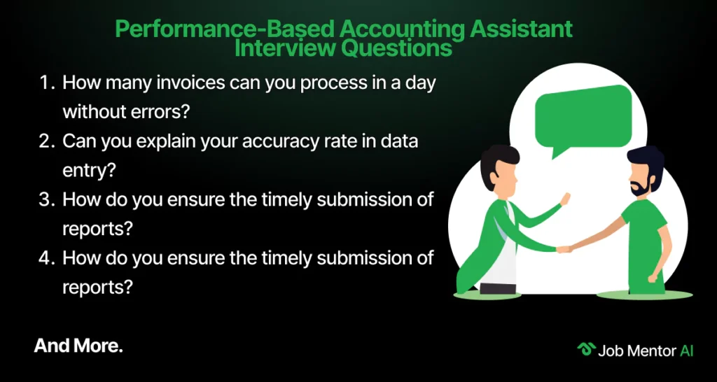 Performance-Based Accounting Assistant Interview Questions