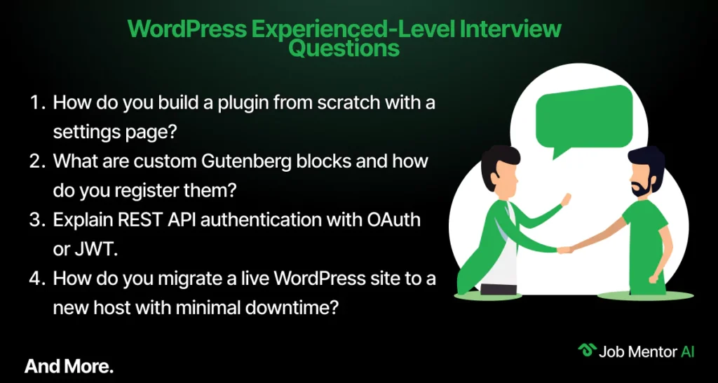 WordPress Experienced-Level Interview Questions