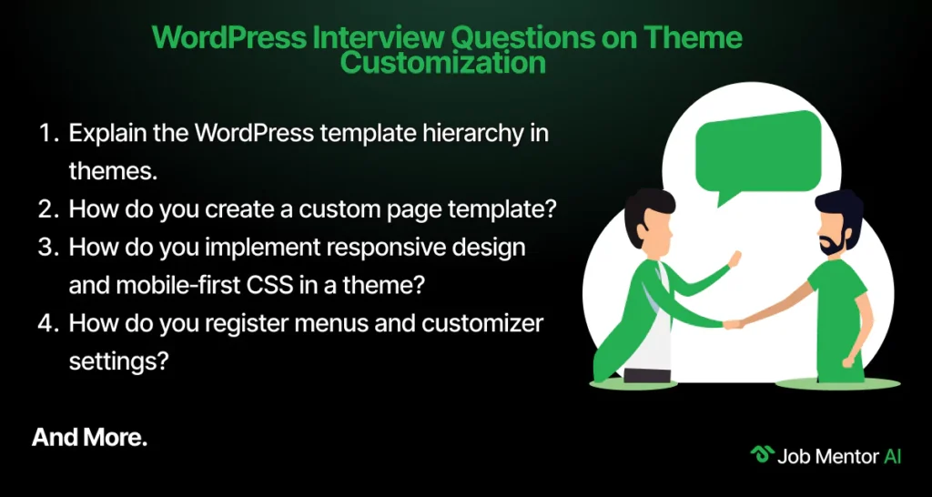 WordPress Interview Questions on Theme Customization